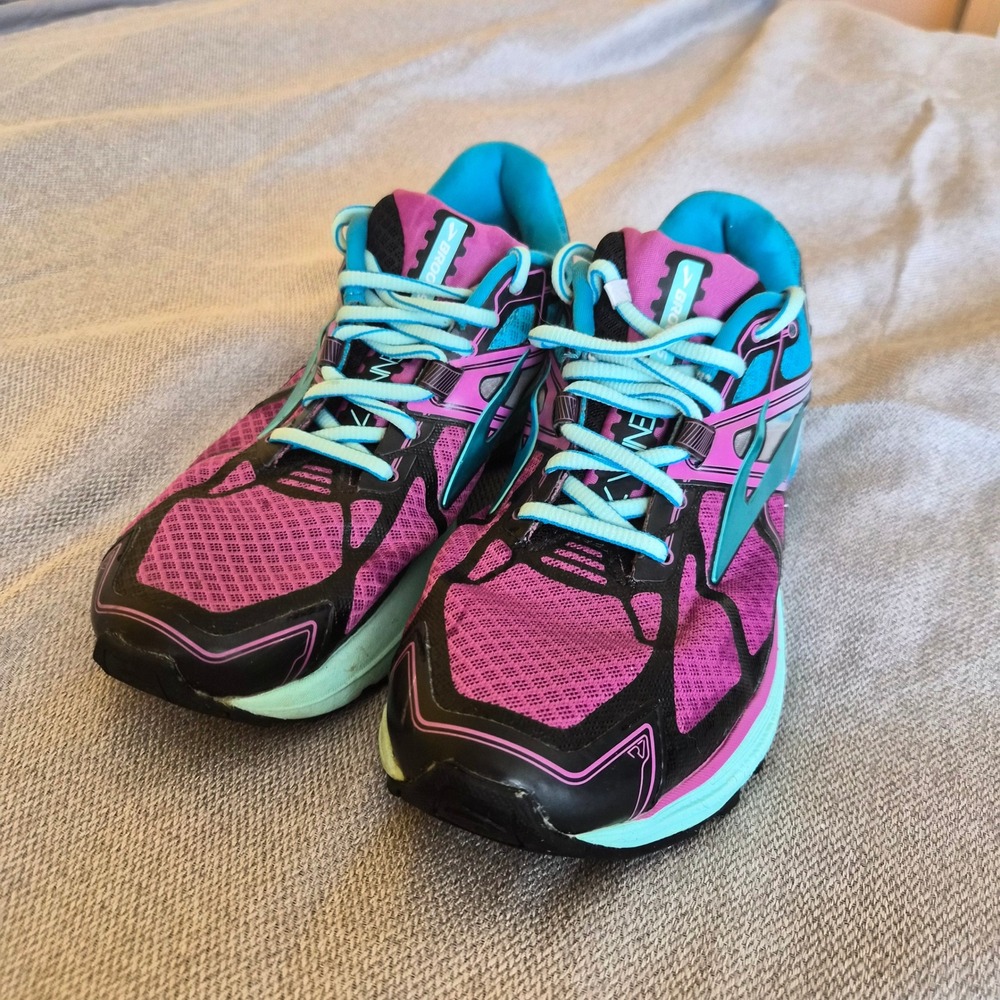 Brooks Ravenna 7 Womens Running Shoes Purple Teal Size 7.5 Runningcore Y2K Retro